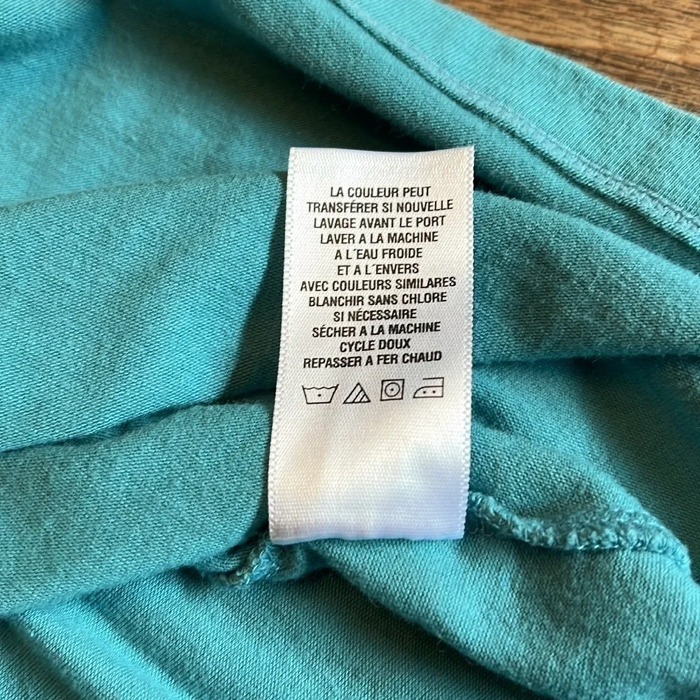 Aeropostale Teal V Neck Babydoll Mini Dress Y2K Early 2000s Size L